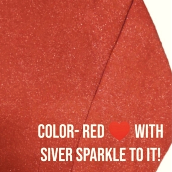 NWOT Dress Barn Red Shimmery Turtleneck Sweater 🆕 - Picture 4 of 5